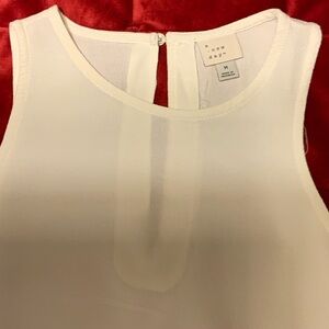 A New Day Cream Sleeveless Blouse